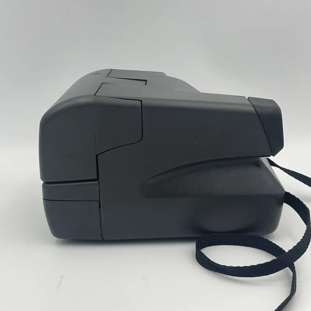 Vintage Polaroid One Step Flash 600 Instant Film Camera w/ Strap - UNESTED AS IS